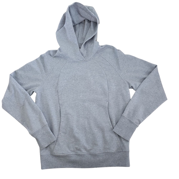 Lululemon Scuba Hoodie Sweatshirt Heather Chambray Blue Zip Up Hooded Size 4 - Picture 5 of 9